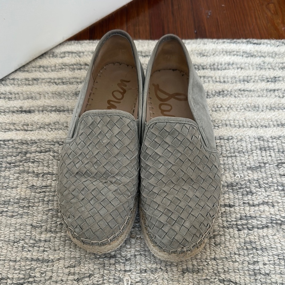 Sam Edelman Woven Gray Espadrilles